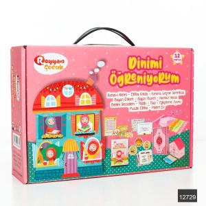 Çocuklar İçin Set - Dinimi Öğreniyorum -  Pembe