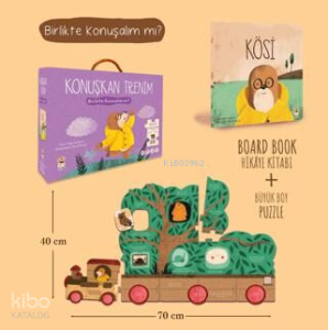 Kösi - Konuşkan Trenim 19 Parça Puzzle ve Kitap
