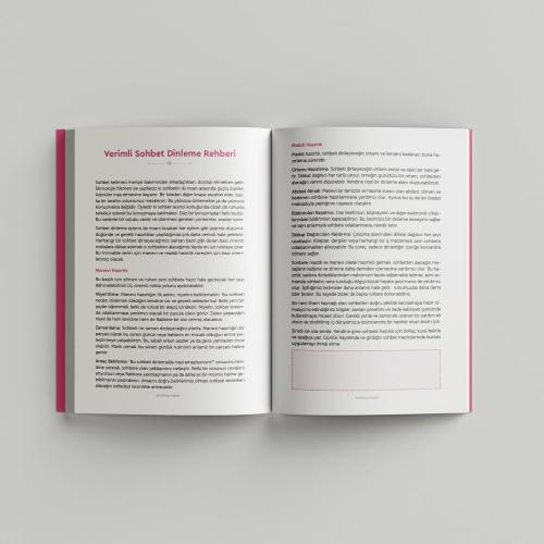 Sohbet ajandası - Pembe - İnce Kapak (Bi' Dünya Store)