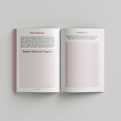 Sohbet ajandası - Pembe - İnce Kapak (Bi' Dünya Store)