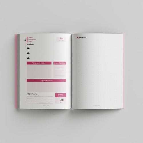 Sohbet ajandası - Mavi - İnce Kapak (Bi' Dünya Store)