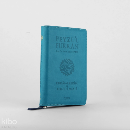 Feyzü'l Furkan Kur'an-ı Kerim ve Tefsirli Meali (Cep Boy - Fermuarlı) Turkuaz