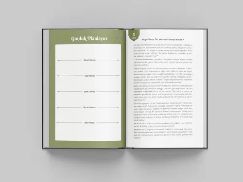 Namaz Ajandası / Sert Kapak Lüks Baskı / Pembe