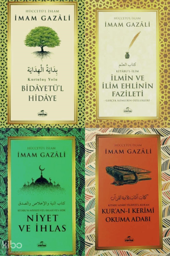 İmam Gazali – 4’lü Manevî Eğitim Seti Kur’ân-ı Kerim Okuma Âdâbı, İlmin ve İlim Ehlinin Fazileti Bidayetü’l-Hidaye, Niyet ve İhlas
