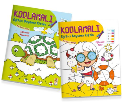 Kodlamalı Eğitici Boyama Seti (5-6 Yaş - 2 Kitap)