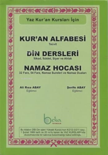 Kur'an Alfabesi Tecvitli, Din Dersleri, Namaz Hocası (Yeşil Elifba) - Yaz Kur'an Kursları İçin