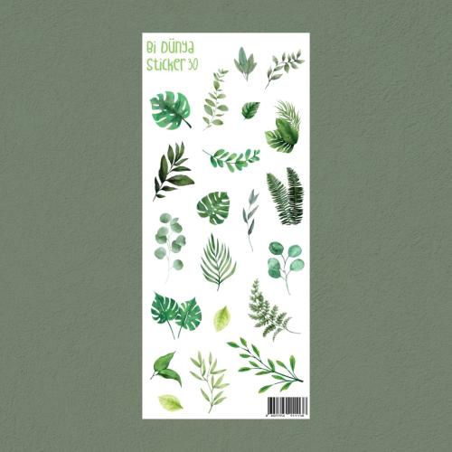 Sticker - Yaprak Temalı