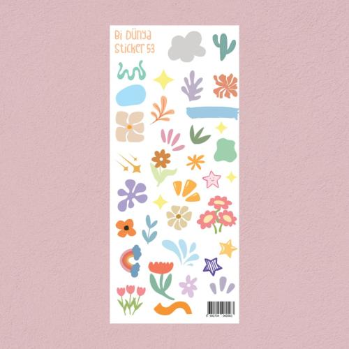 Sticker - Renkli Dünya