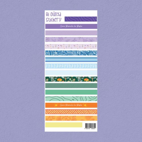 Sticker - Renkli Bantlar