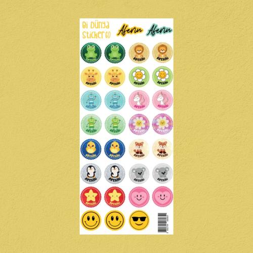 Sticker - Aferin Temalı