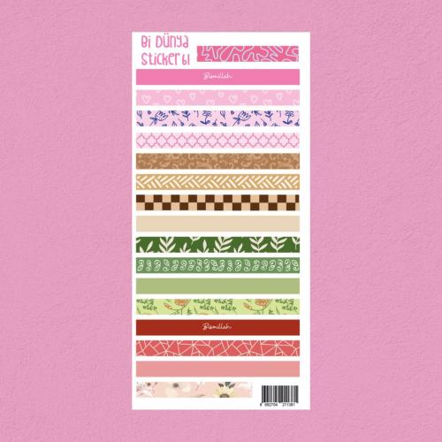 Sticker - Renkli Bantlar 2