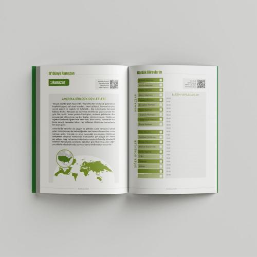 Ramazan Ajandası (Yeşil / Sert Kapak)