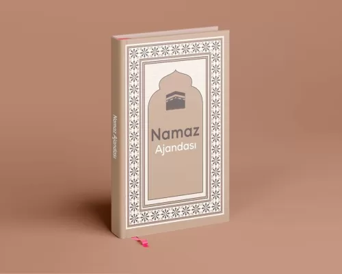 Namaz Ajandası / Sert Kapak Lüks Baskı / Kahverengi
